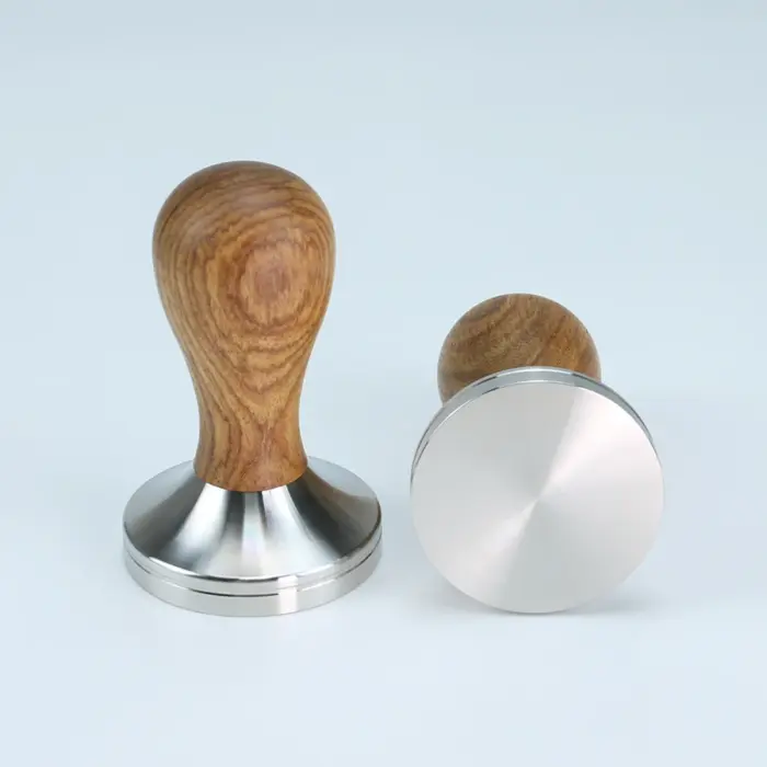 Coffee Tamper 51mm 53mm 57mm 58.5mm Wooden Stainless Steel Base For delonghi breville Espresso machine Accessories Barista Tools - Image 2