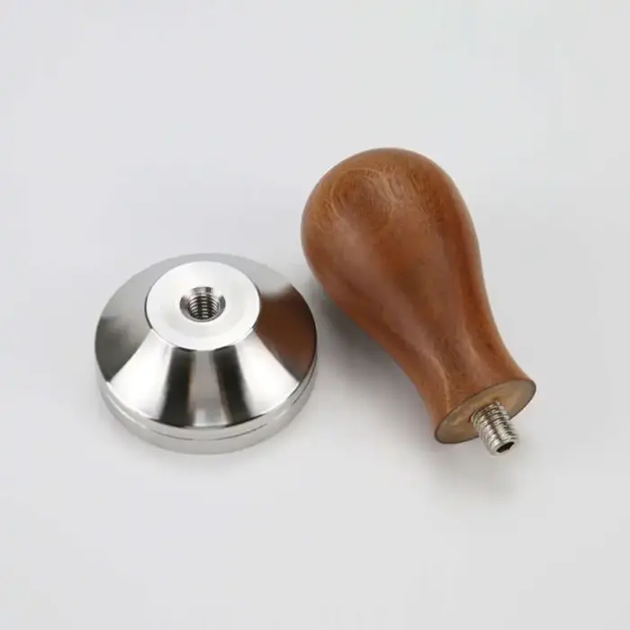 Coffee Tamper 51mm 53mm 57mm 58.5mm Wooden Stainless Steel Base For delonghi breville Espresso machine Accessories Barista Tools - Image 12