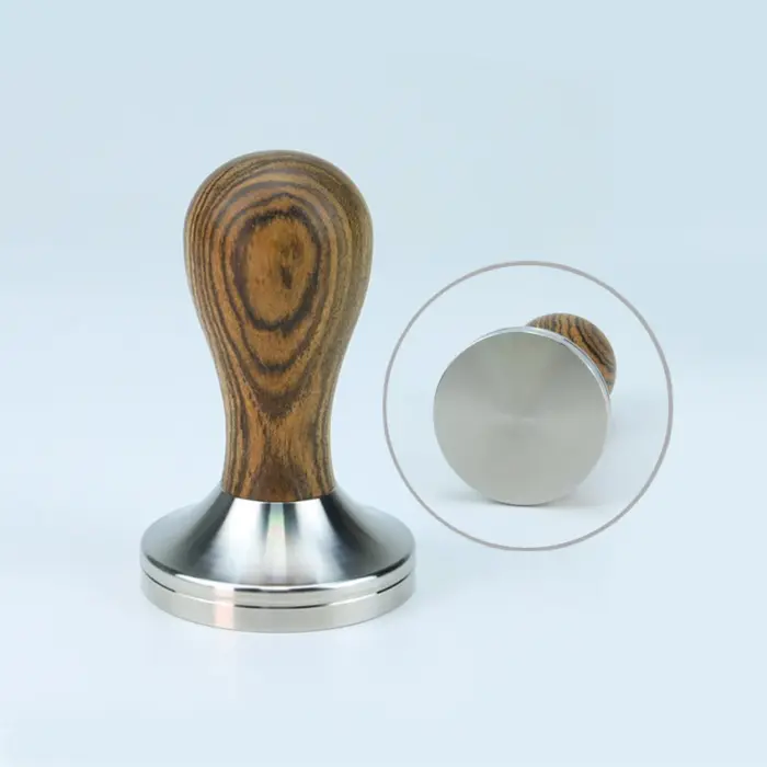 Coffee Tamper 51mm 53mm 57mm 58.5mm Wooden Stainless Steel Base For delonghi breville Espresso machine Accessories Barista Tools - Image 3
