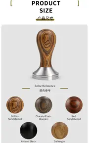 Coffee Tamper 51mm 53mm 57mm 58.5mm Wooden Stainless Steel Base For delonghi breville Espresso machine Accessories Barista Tools - Image 19