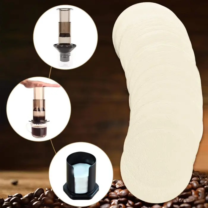 500 Pcs Replacement Paper Filters Round Coffee Maker Filters Disposable for Aerobie Aeropress Coffee and Espresso Makers - Image 5