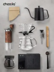 1 set Pour Over Coffee Maker Set, Coffee Starter Kit, Portable Coffee Set, Travel Coffee Accessories Tools, Festival Gifts