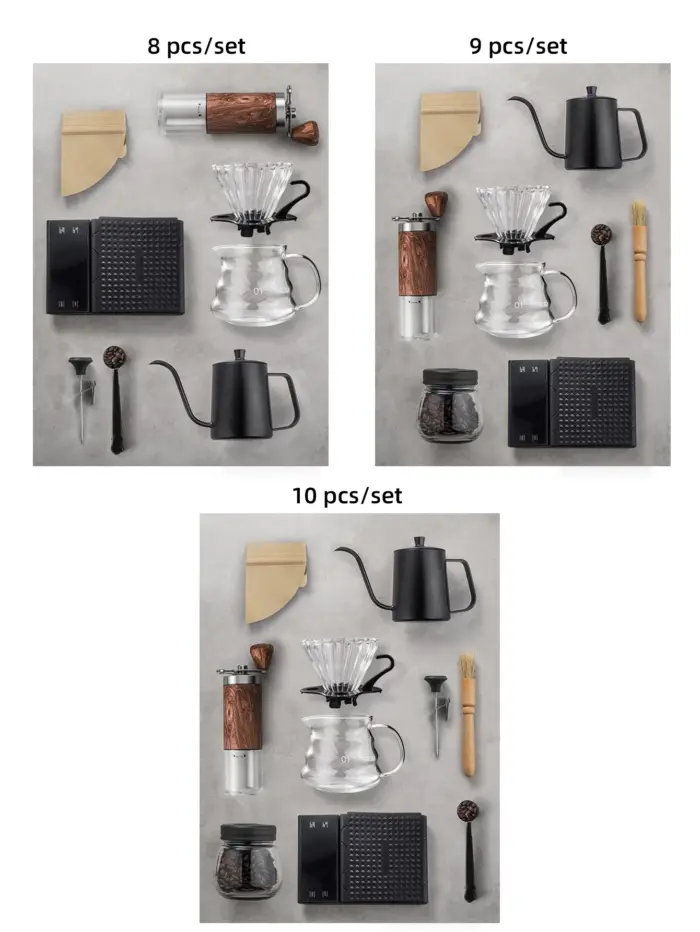 1 set Pour Over Coffee Maker Set, Coffee Starter Kit, Portable Coffee Set, Travel Coffee Accessories Tools, Festival Gifts - Image 15