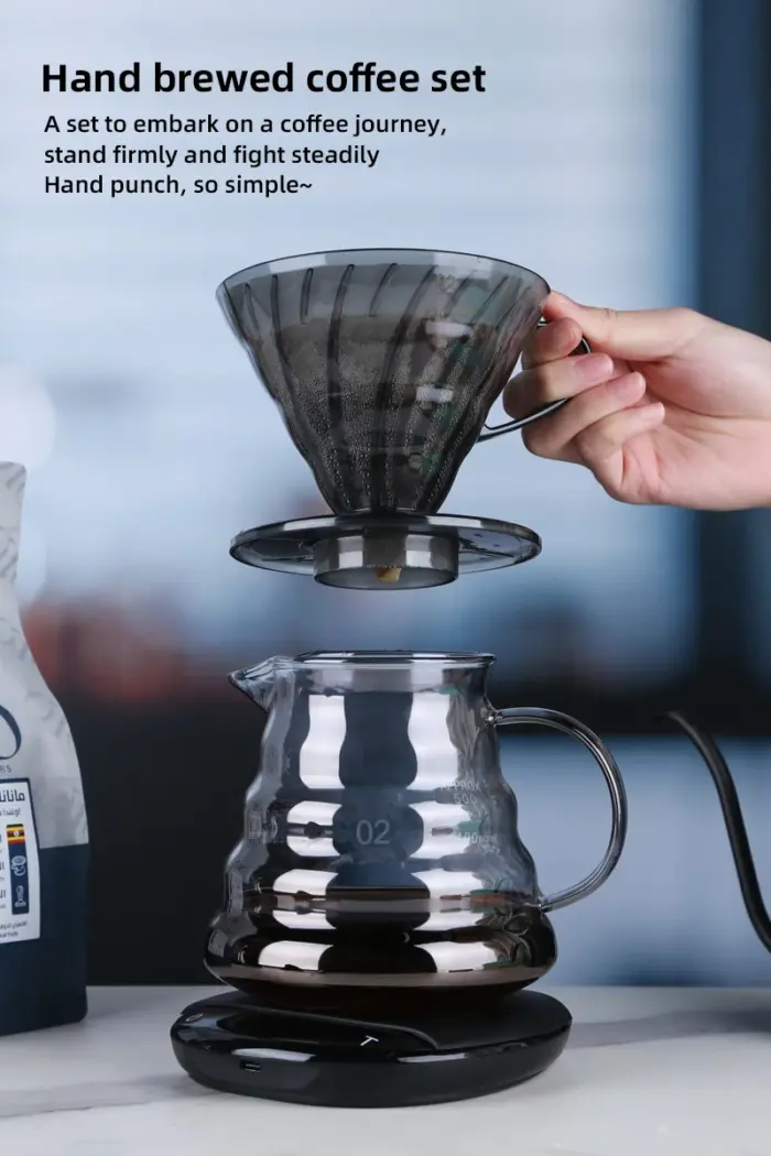 Heat-resistant Resin Black Cone Shape 1-4cups for Barista Coffee Brewing Cup Coffee Dripper Maker Coffee Dripper - Image 11