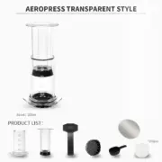 Portable French Press Coffee Maker Transparent Espresso Coffee Pot Air Press Coffee Machine With Filters For Aero Press - Image 6