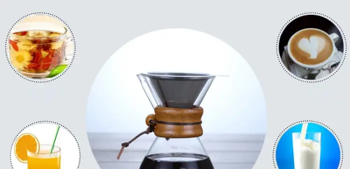 Hand Glass Coffee Kettle with Stainless Steel Filter Drip Brewing Hot Brewer Coffee Pot Dripper Barista Pour Over Coffee Maker - Image 41