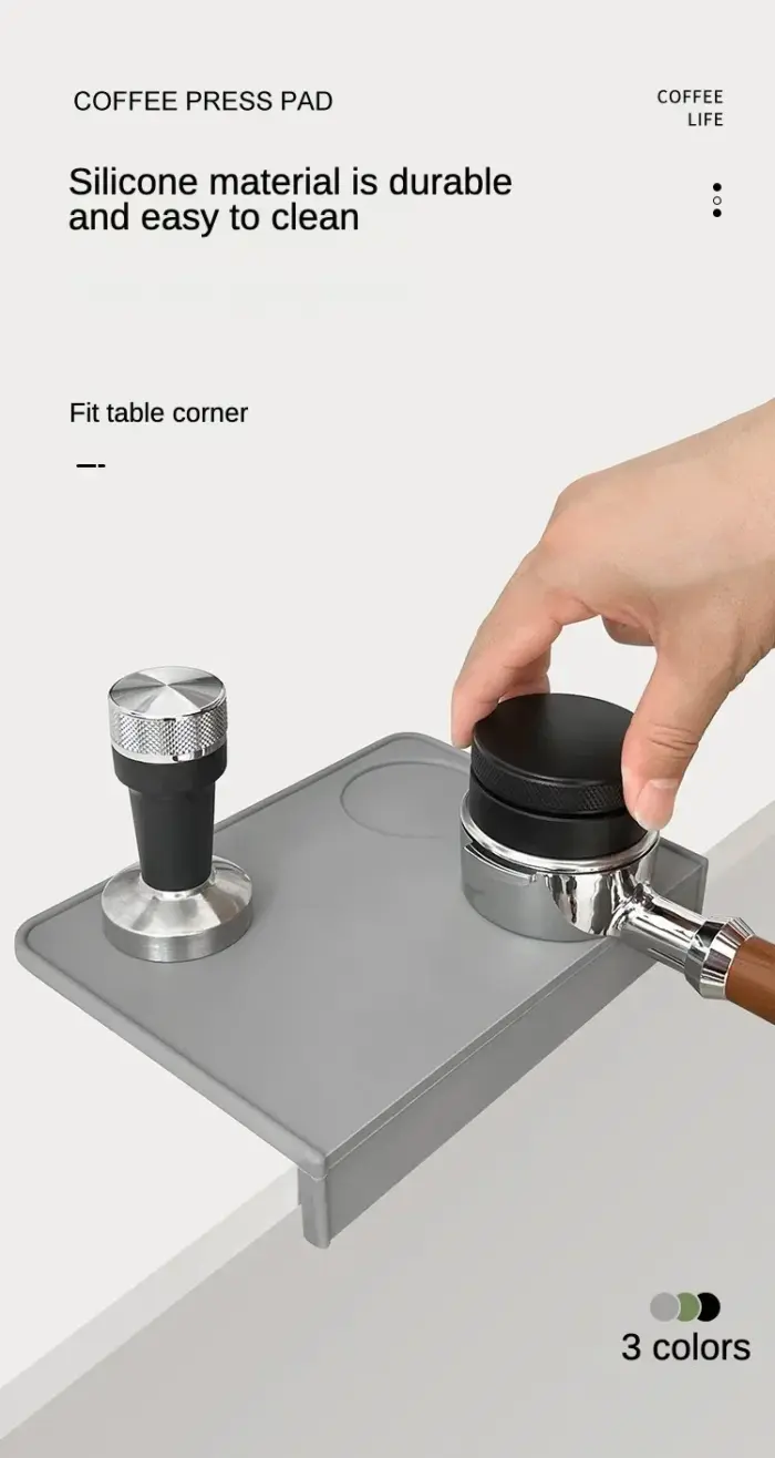 Coffee Tamper Mat Pad Anti Skid Tamper Mat Barista Coffeeware Tamping Tools Barista Espresso Tampering Holder Corner Cushion Pad - Image 10