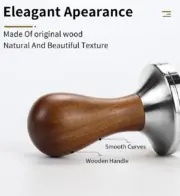 Coffee Tamper 51mm 53mm 57mm 58.5mm Wooden Stainless Steel Base For delonghi breville Espresso machine Accessories Barista Tools - Image 17