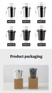 Coffee Dosing Cup 51/53/58mm Stainless Steel Powder Feeder Part For Espresso Machine Portafilter Grinder Tool Coffee Accessories - Image 17
