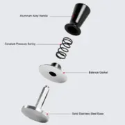 51mm 53mm 58mm Espresso Tamper Barista Coffee Tamper with Calibrated Spring Loaded Stainless Steel Tampers - Image 3