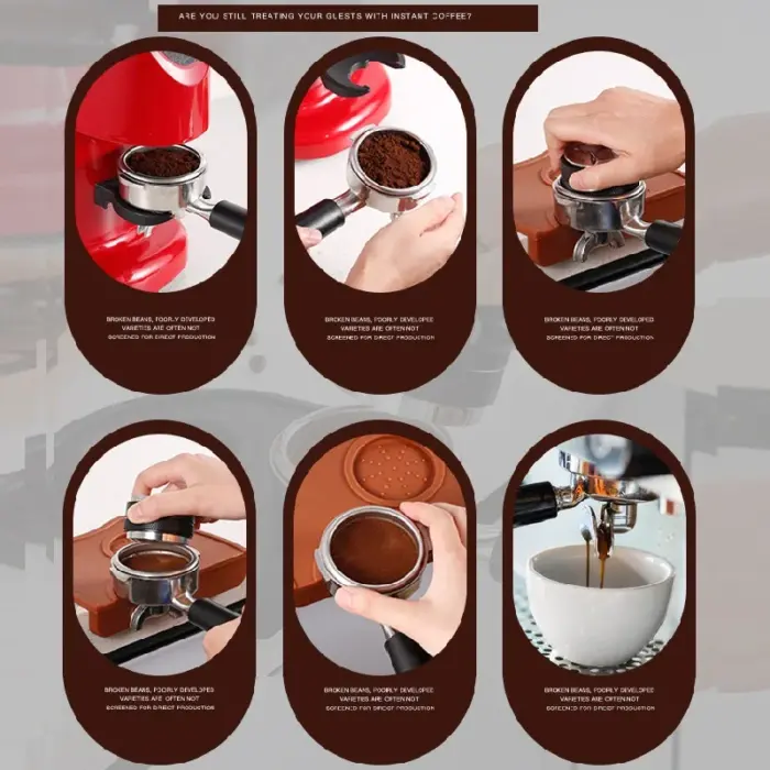 51/53/58mm Coffee Distributor & Tamper, Dual Head Coffee Leveler Fits, Adjustable Depth-Espresso 3Angled Coffeeware - Image 9