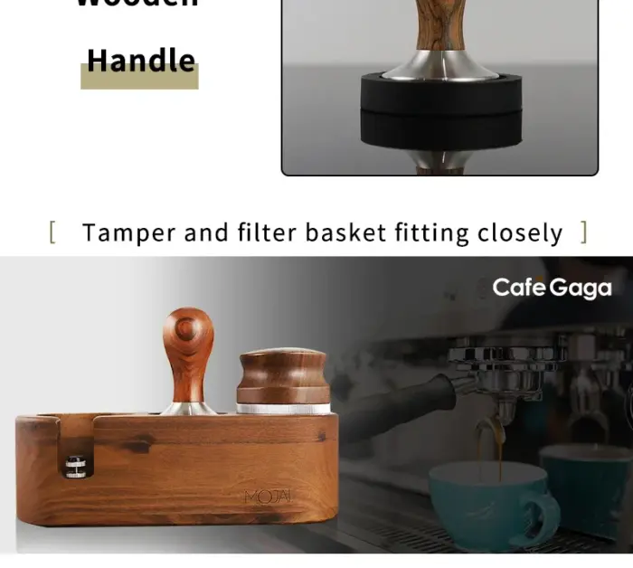 Coffee Tamper 51mm 53mm 57mm 58.5mm Wooden Stainless Steel Base For delonghi breville Espresso machine Accessories Barista Tools - Image 22