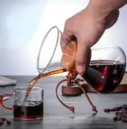 Hand Glass Coffee Kettle with Stainless Steel Filter Drip Brewing Hot Brewer Coffee Pot Dripper Barista Pour Over Coffee Maker - Image 15