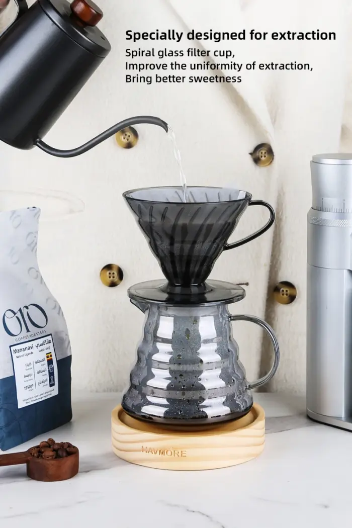 Heat-resistant Resin Black Cone Shape 1-4cups for Barista Coffee Brewing Cup Coffee Dripper Maker Coffee Dripper - Image 10