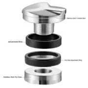 51/53/58mm Coffee Distributor & Tamper, Dual Head Coffee Leveler Fits, Adjustable Depth-Espresso 3Angled Coffeeware - Image 5