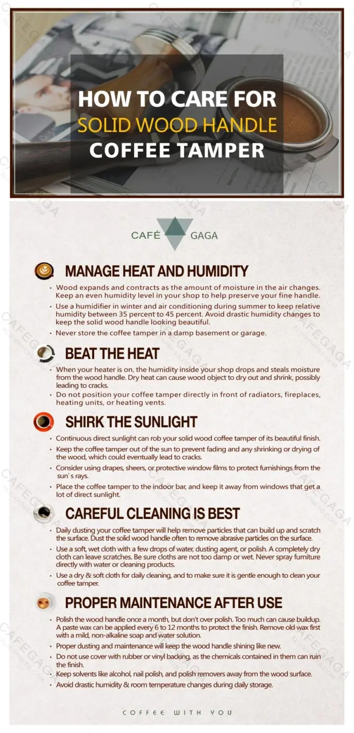 Coffee Tamper 51mm 53mm 57mm 58.5mm Wooden Stainless Steel Base For delonghi breville Espresso machine Accessories Barista Tools - Image 13