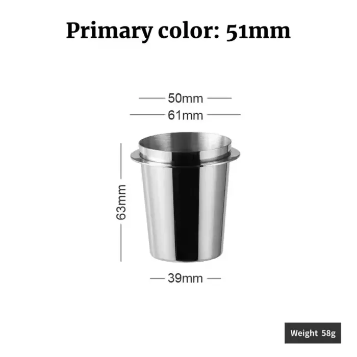 Coffee Dosing Cup 51/53/58mm Stainless Steel Powder Feeder Part For Espresso Machine Portafilter Grinder Tool Coffee Accessories - Image 10