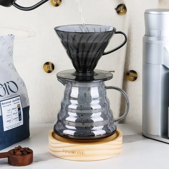 Heat-resistant Resin Black Cone Shape 1-4cups for Barista Coffee Brewing Cup Coffee Dripper Maker Coffee Dripper - Image 5